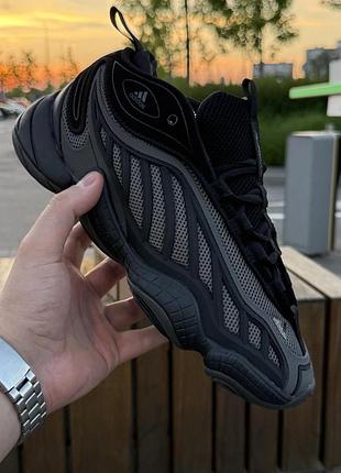 Кросівки adidas yeezy 500 mid, чорно-сірі