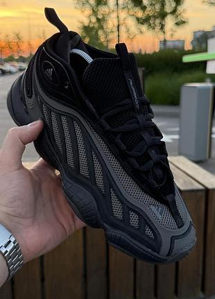 Кросівки adidas yeezy 500 mid, чорно-сірі
