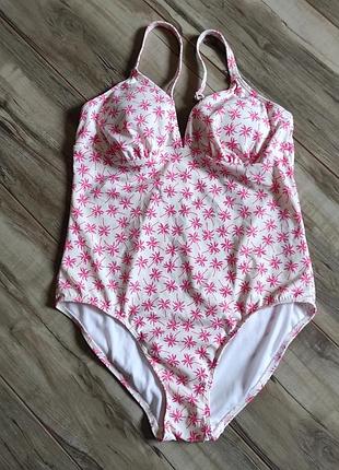 Суцільний купальник з пальмами marks & spencer, розмір l (eur 42 / uk 14)