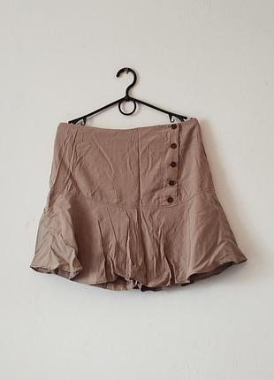 Zara.легкая летняя юбка с шортиками