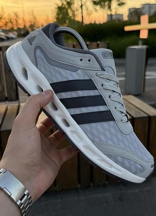 Кроссовки adidas climacool (свет серые, летние)