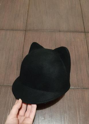 Шляпа, кепка, шляпа с кошачьими ушками, котошляпа3 фото