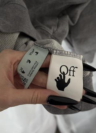 Світшот сірий off white 4
