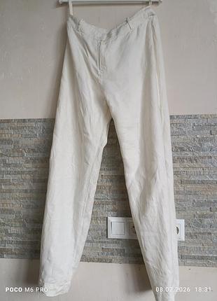 Брюки женские летние dunnes stores,m лён