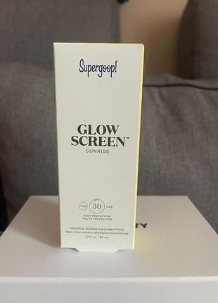 Сяючий сонцезахисний крем supergoop! glowscreen spf30