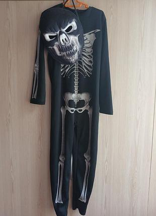 Костюм с маской halloween скелет wilko 5-6 р. 116