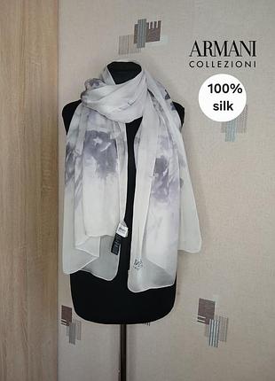 Шелковый шарф платок платок шелк armani collezioni