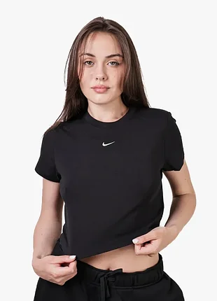 Вкорочена бавовняна футболка nike