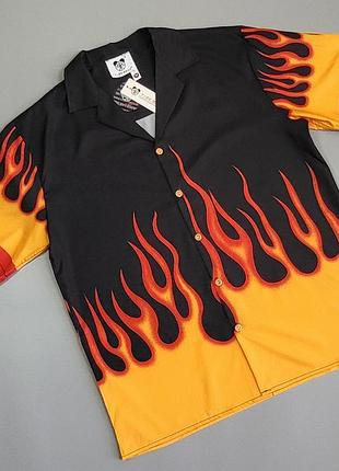 Гавайська сорочка tide bear, flame print
