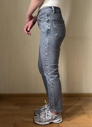 Джинси mango, 36, темно-сірі mom