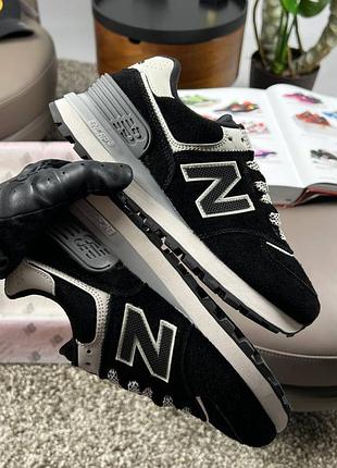 Жіночі кросівки new balance x stone island black white