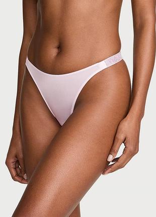 Трусики стрінги зі стразами victoria's secret shine strap thong panty very sexy light hyacinth