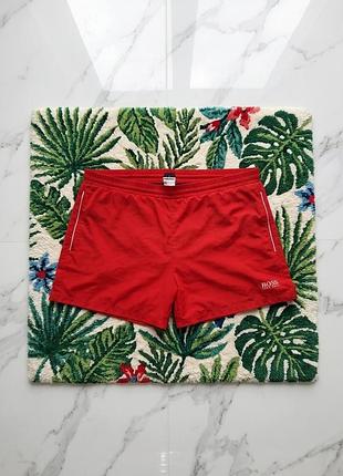 Красные пляжные / спортивные шорты hugo boss, m (48)