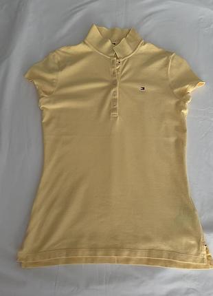 Жіноче поло tommy hilfiger розміру м , жовтого кольору