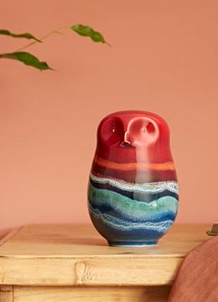 Керамическая статуэтка сова pole pottery horizon (англия)