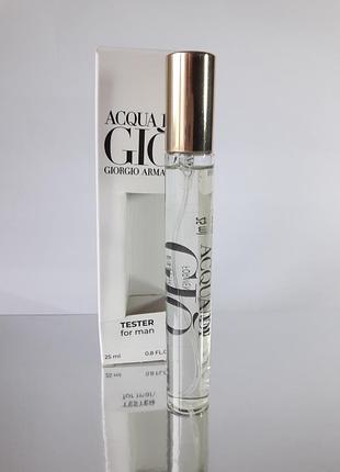 Мужской парфюм acqua di gio, 25 мл, аква ди 320 армани