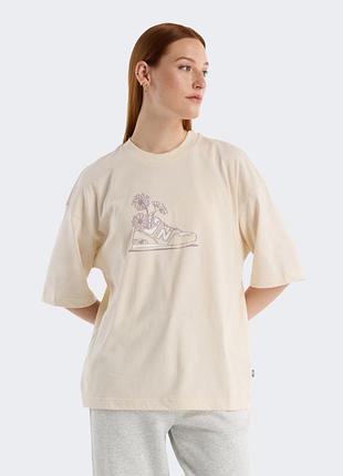Жіноча футболка  new balance tee oversized flower