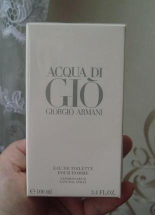 100 мл giorgio armani acqua di gio pour homme туалетная вода