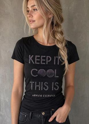 Жіноча футболка armani exchange, оригінал
