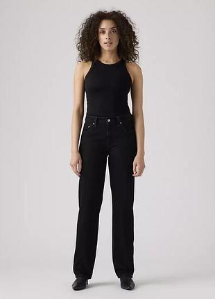 Джинси levi’s 501 90’ чорні w26 (high rise, 100% бавовна)