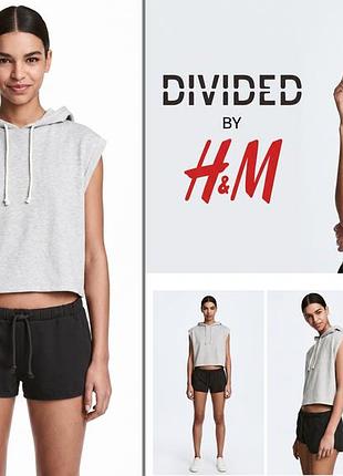 Жіночі чорні шорти h&m 100% бавова