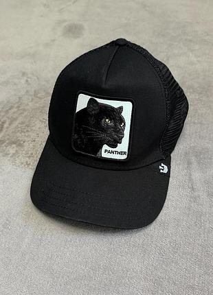 Goorin bros trucker кепка с пантерой черная сетка