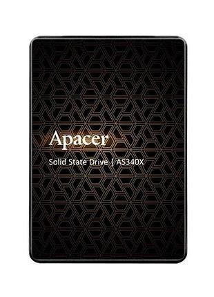 Накопичувач ssd apacer as340x 240gb 2.5" 7mm sataiii 3d nand read/write: 550/520 mb/sec