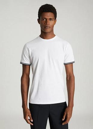 Базова футболка reiss harrison tipped t-shirt