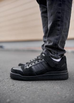 Кросівки чоловічі adidas forum low black (41 розмір)