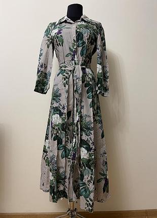 Жіноча сукня - сорочка з котону zara s/m