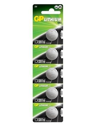 Батарейка gp cr2016 lithium (5 шт.)
