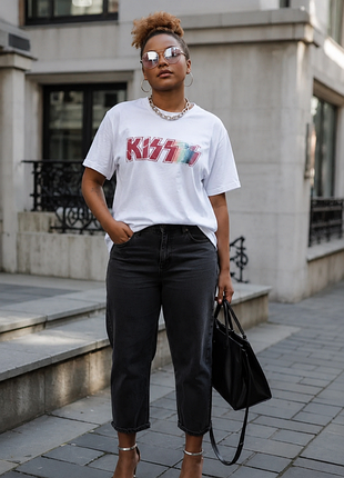 Футболка біла kiss