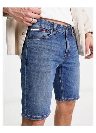 Чоловічі джинсові шорти tommy jeans ronnie relaxed w27 xs-s оригінал