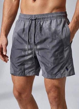 Мужские пляжные шорты polo ralph lauren grey