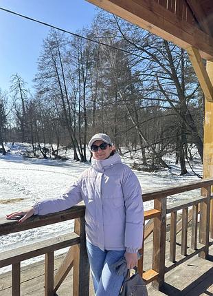 Демісезонна куртка ніжно бузкового кольору