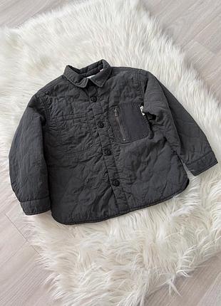 Стеганая куртка рубашка zara