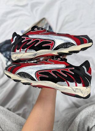 👟 puma x a$ap rocky inhale distressed black pop red