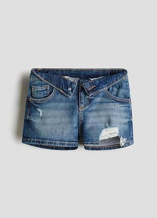 Детские джинсовые шорты для девочки h&m 134 см синие (26070603a)