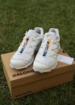 Salomon xt-6 white/lunar rock | 45 1/3