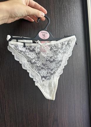 Стрінги хл білі hunkemoller ханкмюллер