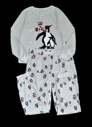 Тепла флісова піжама debenhams р.l\xl
