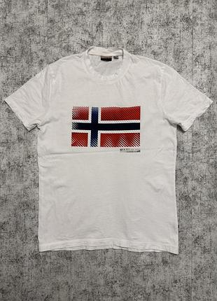 Футболка napapijri geographic flag t-shirt (оригінал)