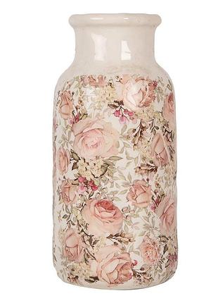 Декоративна керамічна ваза в вінтажному стилі roses, 15*32 см, nd-6ce1930l nai