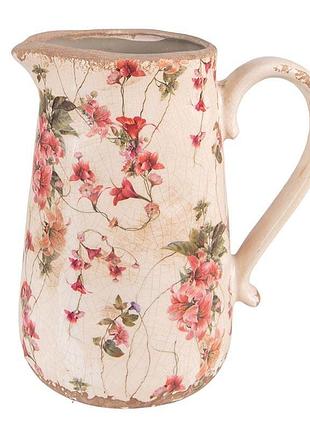 Декоративный керамический кувшин в винтажном стиле, 20*14*23 см, nd-6ce1550l nai