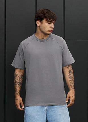 Чоловіча однотонна бавовняна футболка staff gray