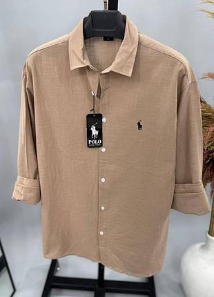 Мужская рубашка polo ralph lauren длинный рукав