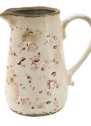 Декоративный керамический кувшин в винтажном стиле, 16*11*18 см, nd-6ce1416 nai