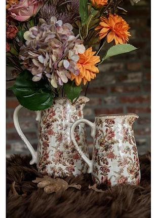 Декоративный керамический кувшин в винтажном стиле, 21*15*23 см, nd-6ce1651l nai