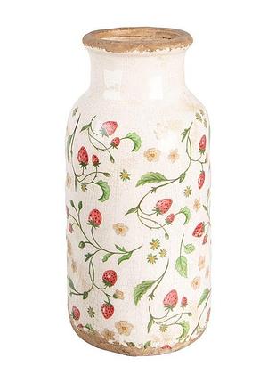 Декоративна керамічна ваза в вінтажному стилі strawberries, 15*32 см, nd-6ce1933l nai