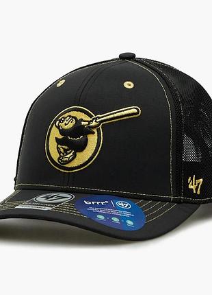 Кепка чоловіча 47 brand mlb san diego padres xray black (xrayd21bbp-bk)